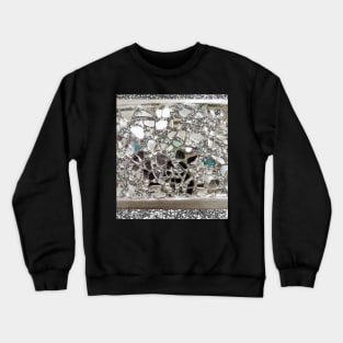 Photographic Image Sparkly Silver Glitter, Glass and Mirror Crewneck Sweatshirt